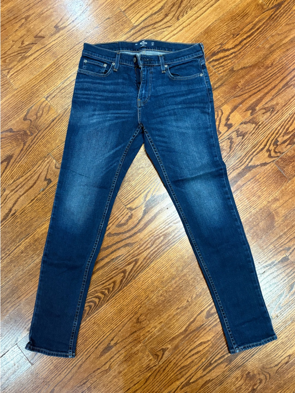 Hollister Dark Blue Men's Skinny Jeans
